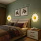 Lumenza lights Sunflower LED Wall Light – Decorative Golden Glow Wall Lamp for Bedroom, Living Room & Hallway | Modern Artistic Wall Sconce for Ambient Home Lighting