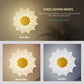Lumenza lights Sunflower LED Wall Light – Decorative Golden Glow Wall Lamp for Bedroom, Living Room & Hallway | Modern Artistic Wall Sconce for Ambient Home Lighting