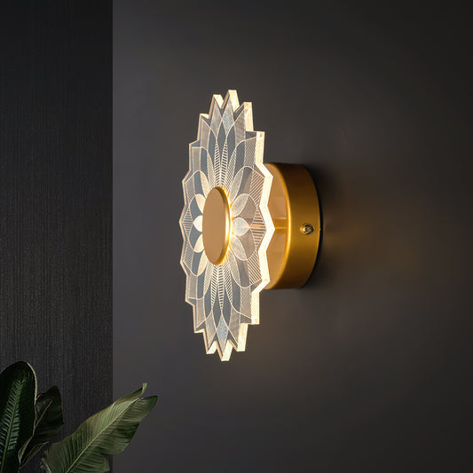 Decorative Mandala Style LED Wall Lights For Wall-Mounted Lamps for Living Room, Bedroom, Office, Hallways & Feature Walls