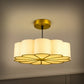 Lumenza lights Modern Flower Petal Ceiling Light – Elegant Gold Pendant Lamp with Soft Warm Glow, Decorative LED Chandelier for Living Room, Bedroom & Dining Area