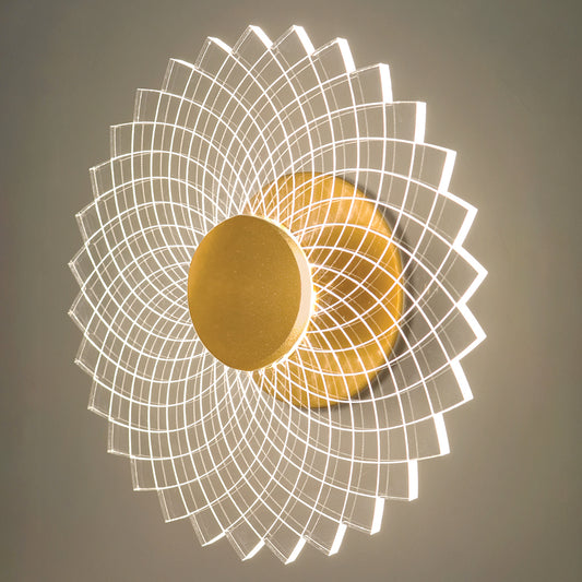 Spiral Pattern LED Wall Lights For Wall-Mounted Lamps for Living Room, Bedroom, Office, Hallways & Feature Walls