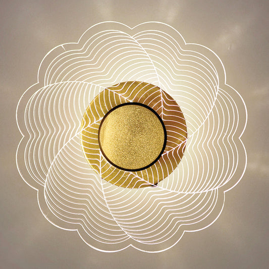 Spiral Grid LED Wall Light For Wall-Mounted Lamps for Living Room, Bedroom, Office, Hallways & Feature Walls
