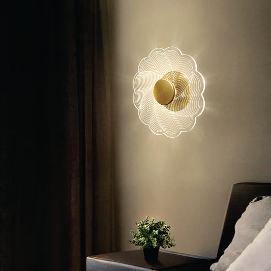 Spiral Grid LED Wall Light For Wall-Mounted Lamps for Living Room, Bedroom, Office, Hallways & Feature Walls