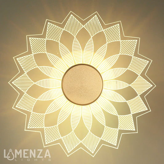 Decorative Mandala Style LED Wall Lights For Wall-Mounted Lamps for Living Room, Bedroom, Office, Hallways & Feature Walls